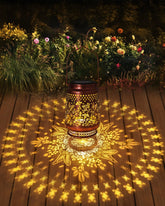 Hummingbird Solar Lanterns Outdoor Waterproof – Elegant Outdoor Hanging Lights with Vintage Metal Design, Perfect Gift for Garden & Patio & Backyard & Yard